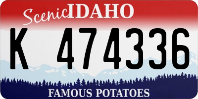 ID license plate K474336