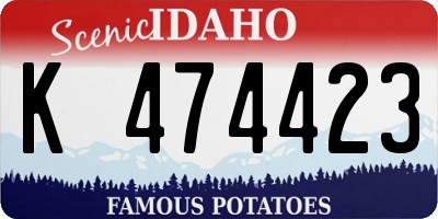 ID license plate K474423