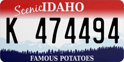 ID license plate K474494