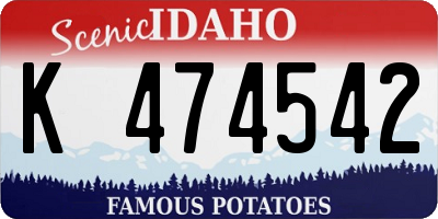ID license plate K474542
