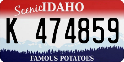 ID license plate K474859