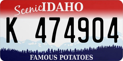 ID license plate K474904