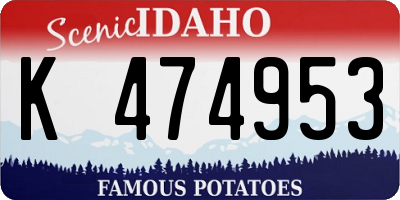 ID license plate K474953