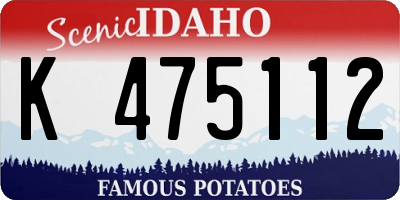 ID license plate K475112