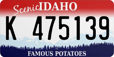 ID license plate K475139
