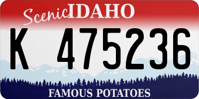 ID license plate K475236