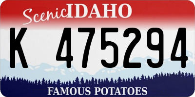 ID license plate K475294