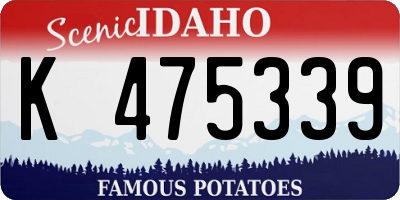ID license plate K475339