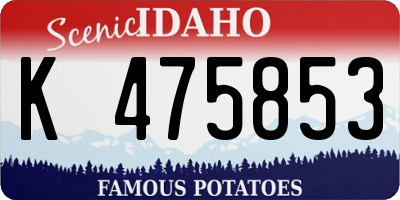 ID license plate K475853