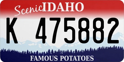 ID license plate K475882