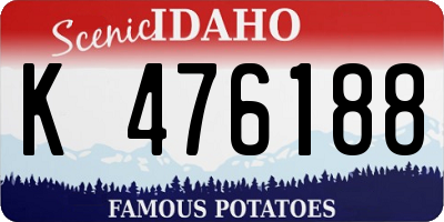 ID license plate K476188