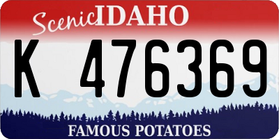 ID license plate K476369