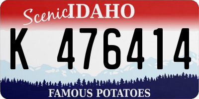 ID license plate K476414