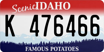 ID license plate K476466