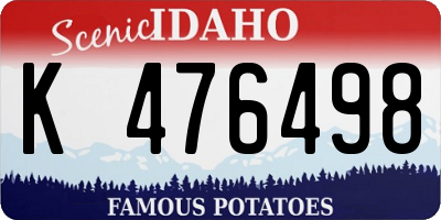 ID license plate K476498