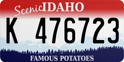 ID license plate K476723