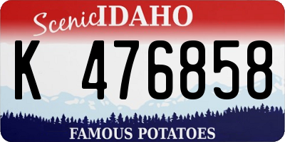 ID license plate K476858