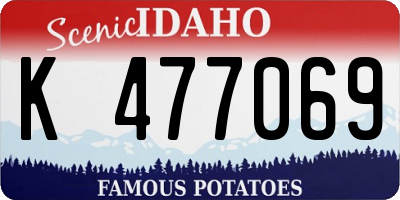 ID license plate K477069