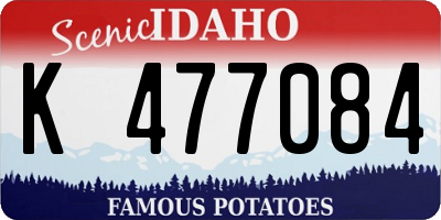 ID license plate K477084