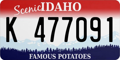 ID license plate K477091