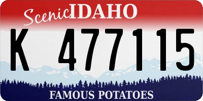 ID license plate K477115