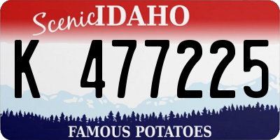 ID license plate K477225