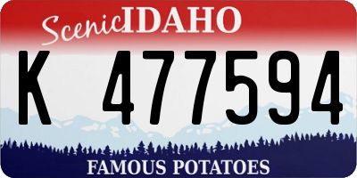 ID license plate K477594