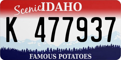 ID license plate K477937