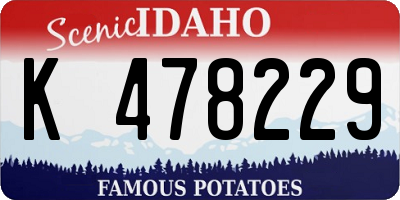 ID license plate K478229
