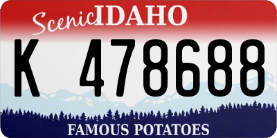 ID license plate K478688