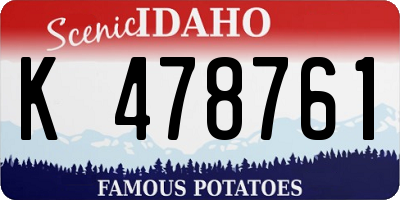ID license plate K478761