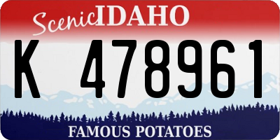 ID license plate K478961