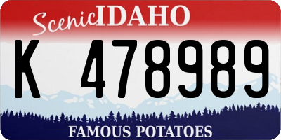 ID license plate K478989