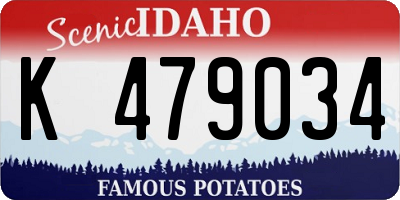 ID license plate K479034