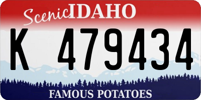 ID license plate K479434