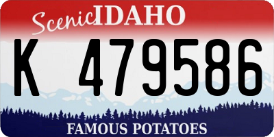 ID license plate K479586