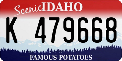 ID license plate K479668