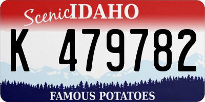 ID license plate K479782