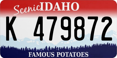 ID license plate K479872