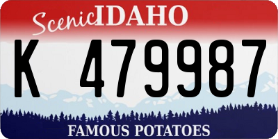 ID license plate K479987