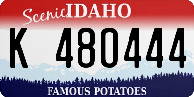 ID license plate K480444