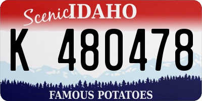 ID license plate K480478