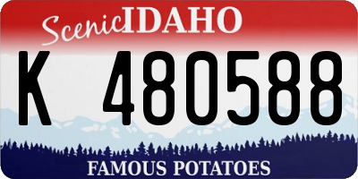 ID license plate K480588