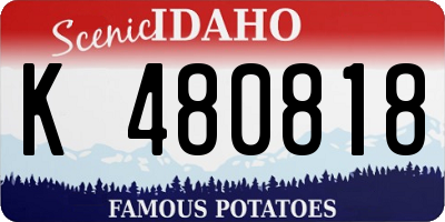 ID license plate K480818