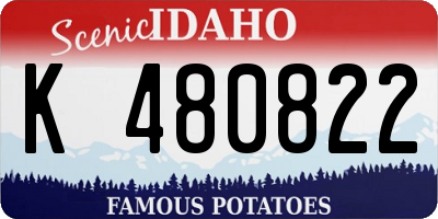 ID license plate K480822