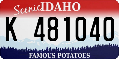 ID license plate K481040