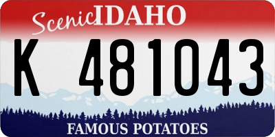 ID license plate K481043