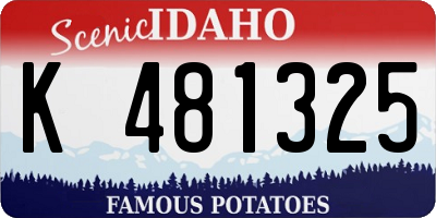 ID license plate K481325