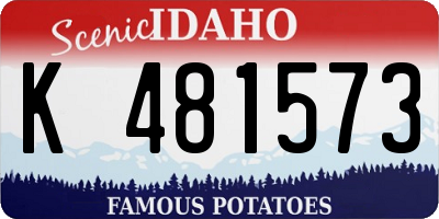 ID license plate K481573