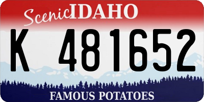 ID license plate K481652